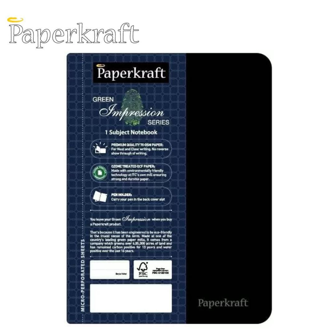 Paperkraft Green Impression Wiro Notebook Single Ruled PP Cover 160Pg(148X216)