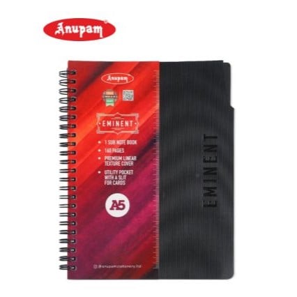 Anupam Eminent 1 Subject Ruled Notebook 160Pg A5