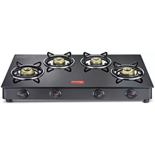 Prestige 40360 Magic GTMc 04 Burner Gas Stove (Black)