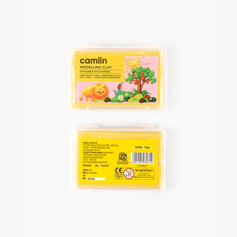 Camlin Modelling Clay 150 g Yellow