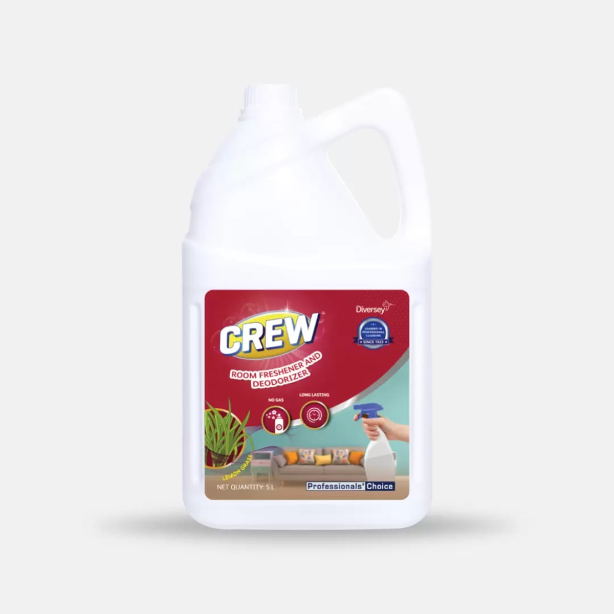 Diversey Prosumer Crew Room Freshener and Deodorizer Lemon Grass 5L