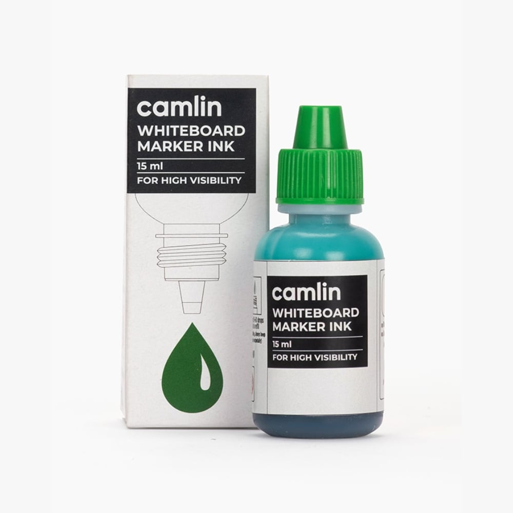 Camlin Whiteboard Marker Ink Green 15ml Ant Mascot - Main Image