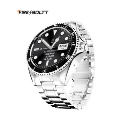 Fire-Boltt Quantum Luxury Stainless Steel Design 1.28" Bluetooth Calling Smartwatch with High Resolution