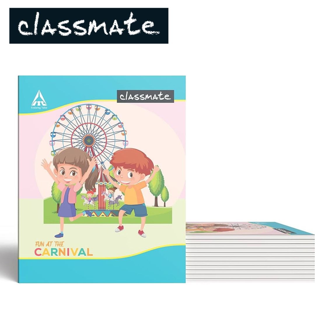 Classmate Hard Bounded Foul Line Note Book 192Pg (210X170mm)