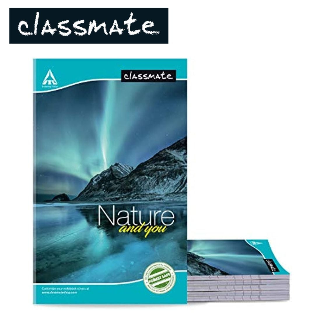 Classmate Hard Bounded Single Line Long Note Book 160Pg (272X167mm)