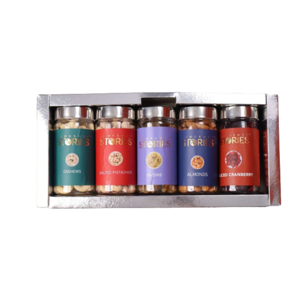 Customized- TGS-24 Premium Wellness Dry Fruit Gift Box (525g, Dual Variant)  -  Option A
