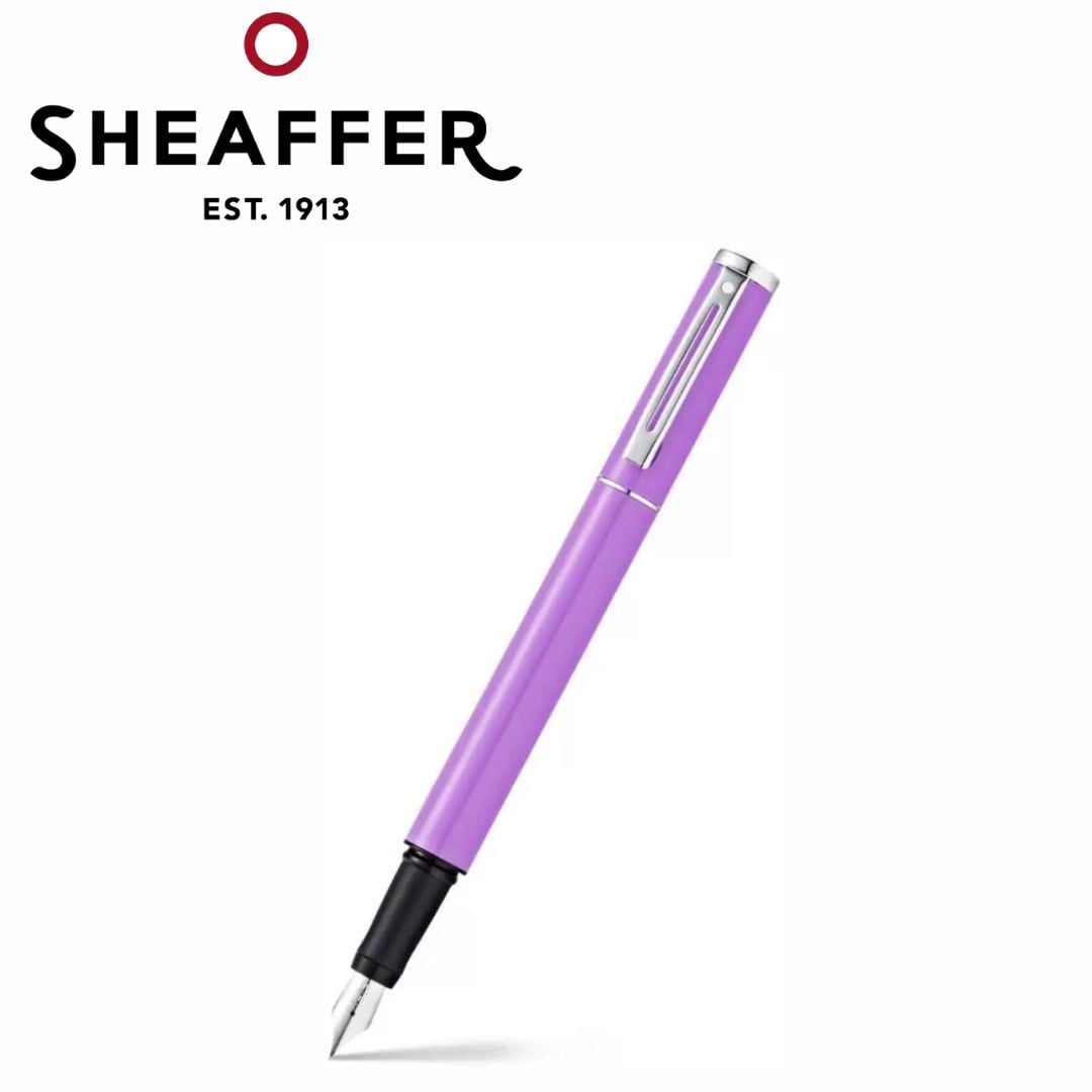 PEN SHEAFFER POP E9203 LILAC HIGH GLOSS RESIN BODY  WITH CHROME TRIM FP
