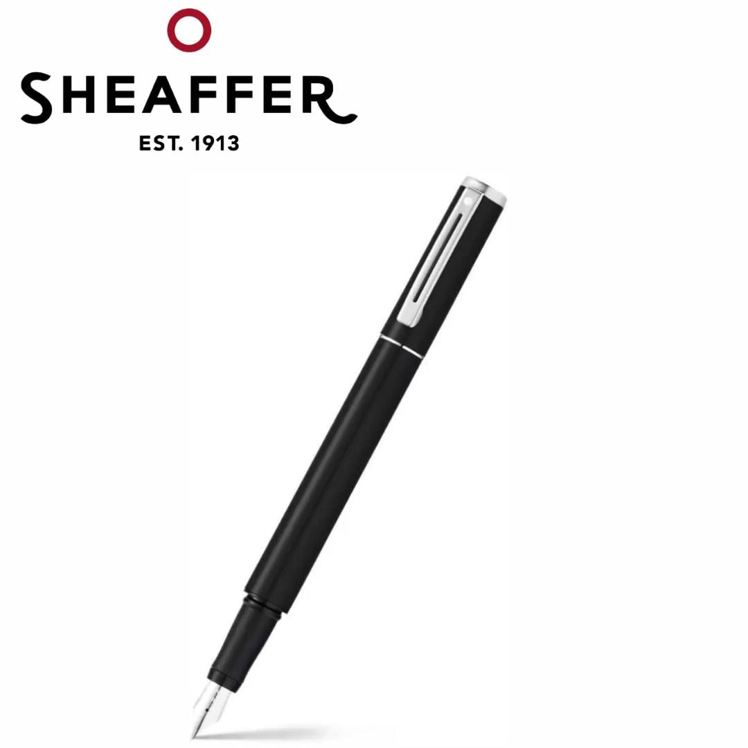 PEN SHEAFFER POP E9205 BLACK HIGH GLOSS RESIN BODY  WITH CHROME TRIM FP
