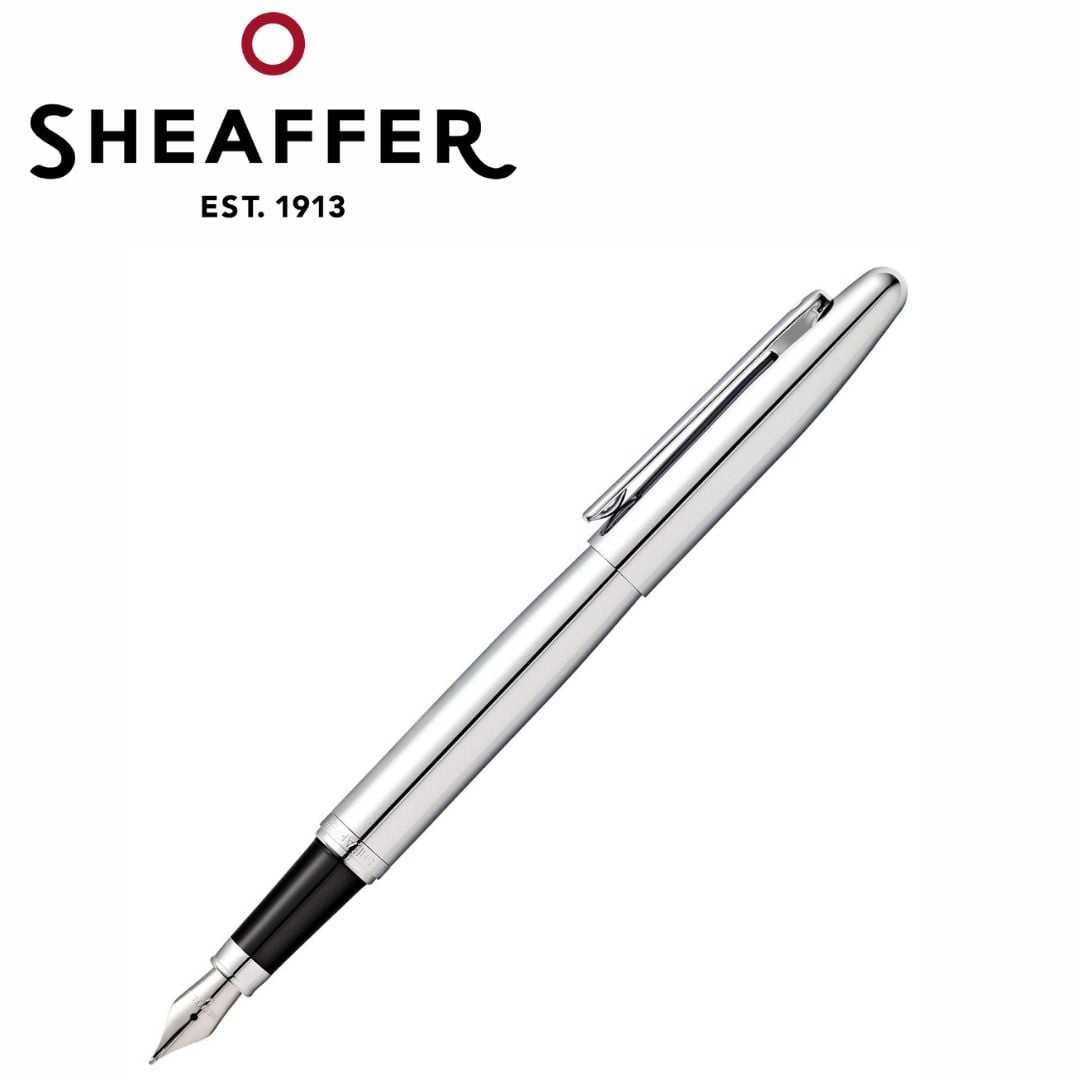 PEN SHEAFFER VFM E9421 CHROME WITH CHROME TRIM M FP