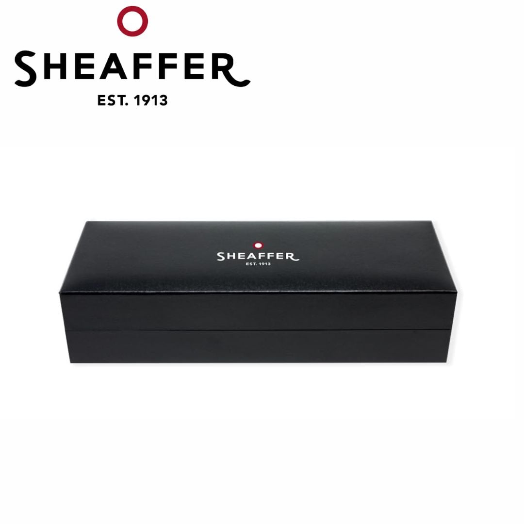 PEN SHEAFFER SAGARIS E9475 BLACK BARREL AND CHROME CAP WITH GOLD TONE TRIMS RB