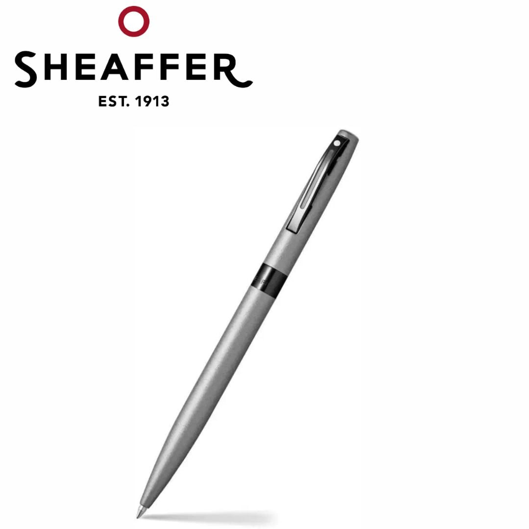 PEN SHEAFFER REMINDER E9019 MATTE GRAY LACQUER WITH POLISHED BLACK PVD TRIMS BP
