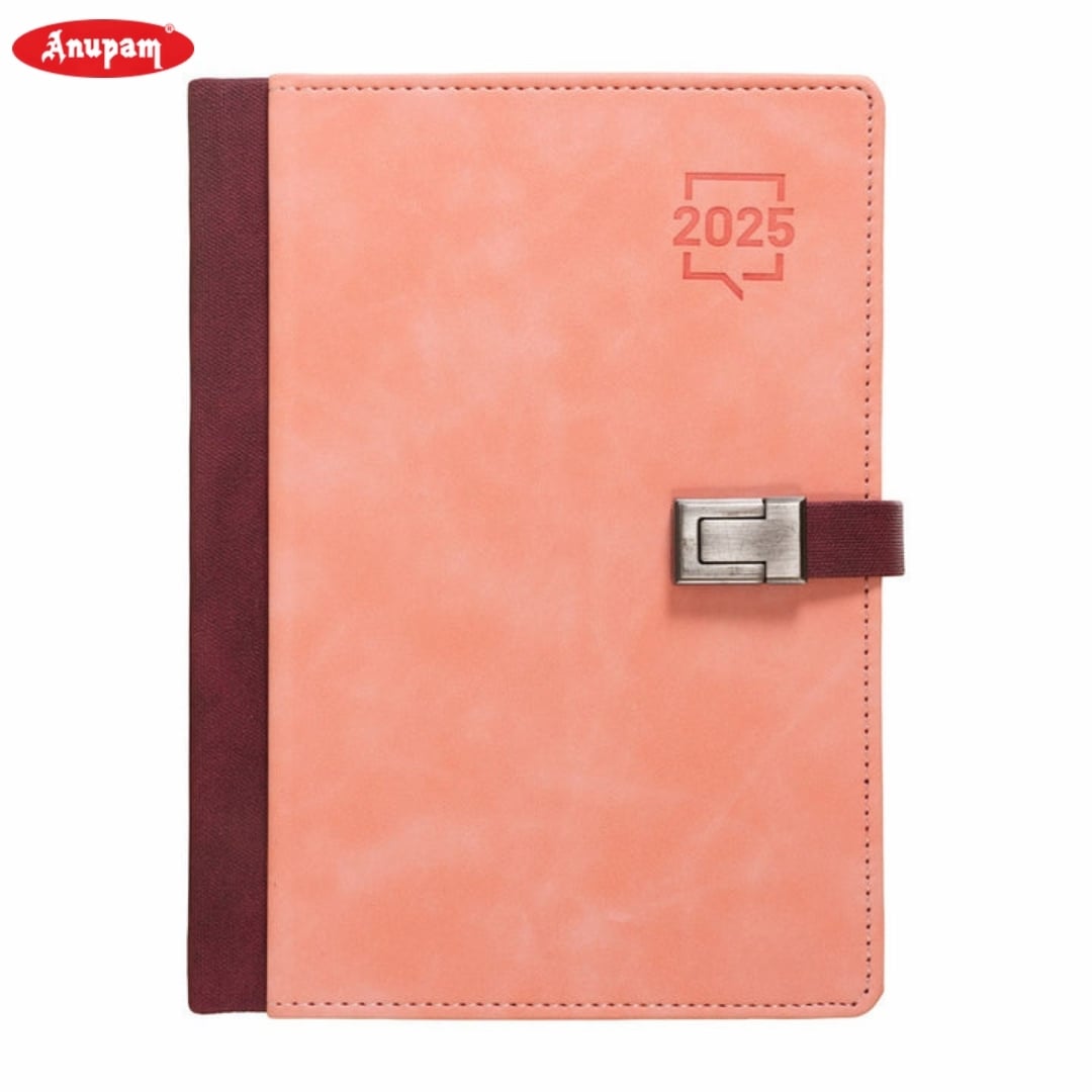 Anupam Fly Diary 2025 A5 (80 GSM) Pink