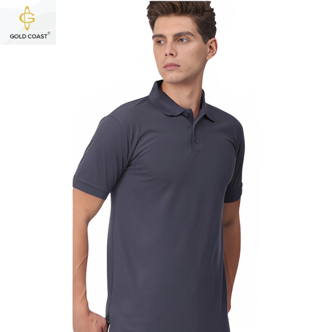 Gold Coast Air-Tex Dry-fit Polo T-Shirt - Grey