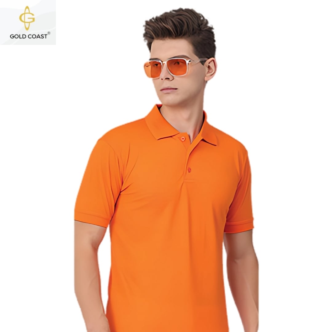 Gold Coast Air-Tex Dry-fit Polo T-Shirt - Orange