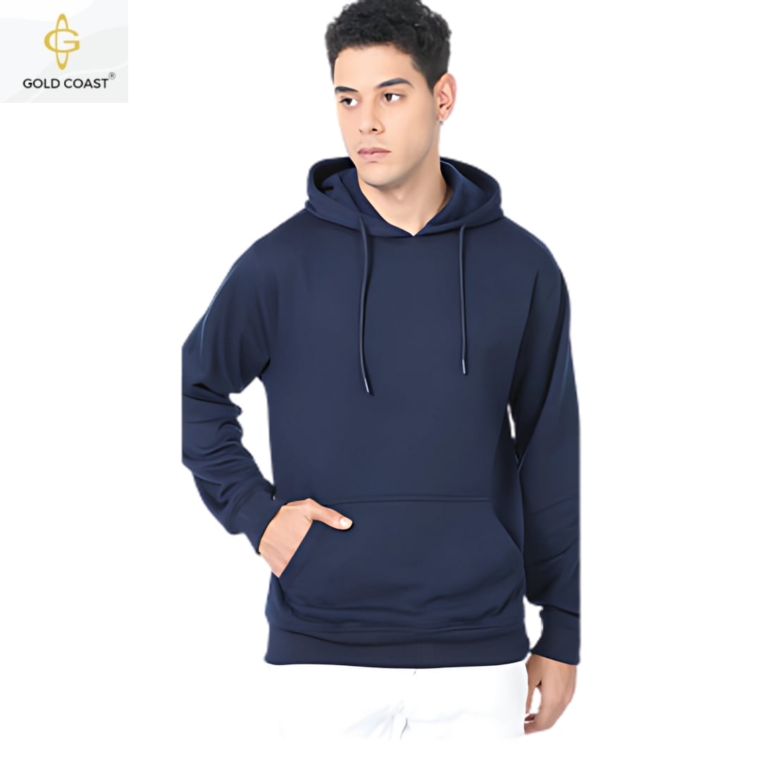 Gold Coast Hoodie Without Zip - Navy Blue