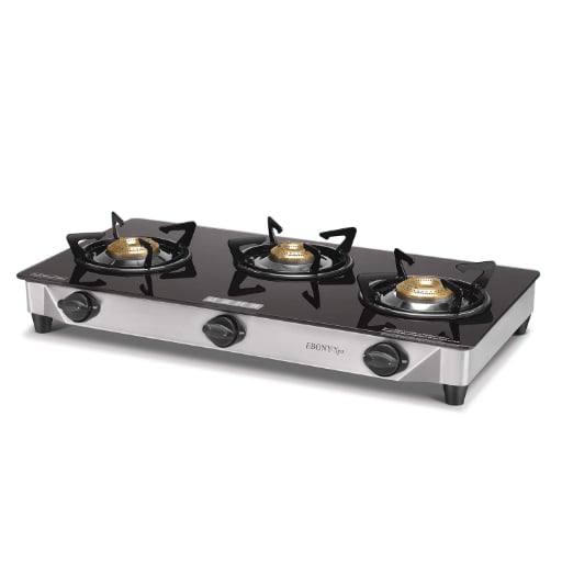 Usha Ebneo GS3 003 SS 3 Burner Gas Stove