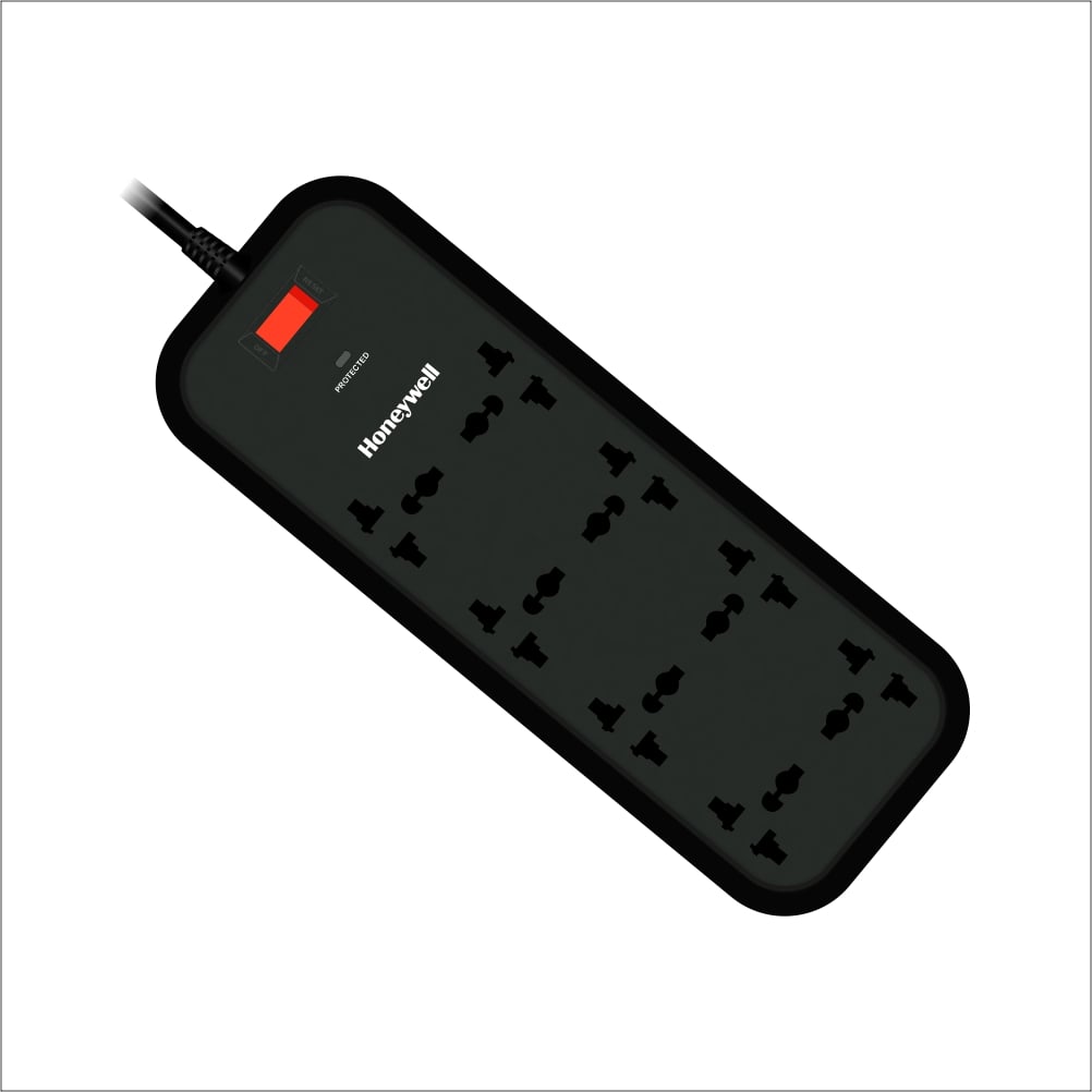 Honeywell 8 out surge protector with master switch