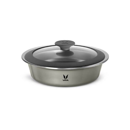 Vaya Hautecase Serveware HC 1100 Glass Lid - Cloud Grey