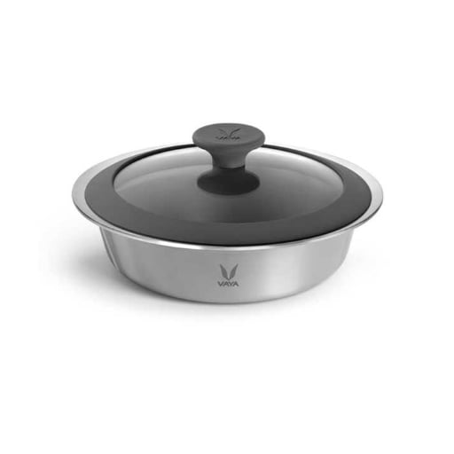 Vaya Hautecase Serveware HC 1100 Glass Lid - Chrome Silver