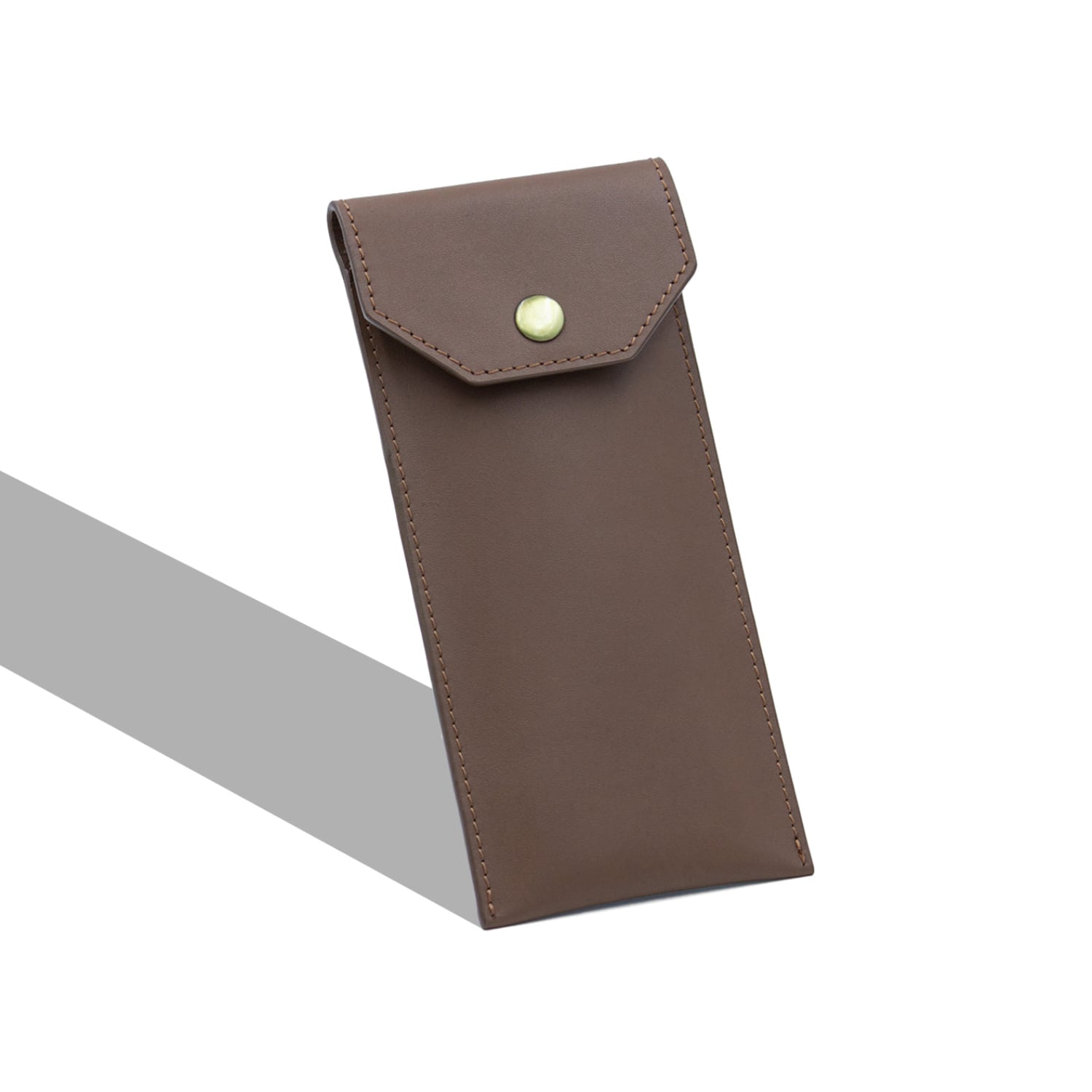 Leather Chef Pencil Pouch Tan