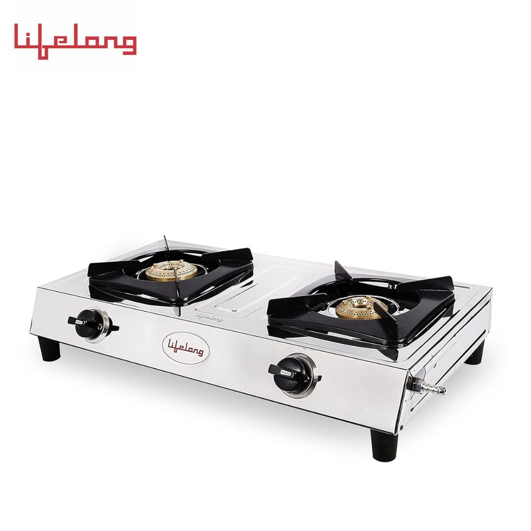 Lifelong LLGS199 Stainless Steel 2 Burner Gas Stove