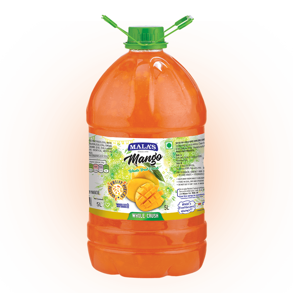 Mala's Mango Whole Crush 5 LTR Pet Bottle