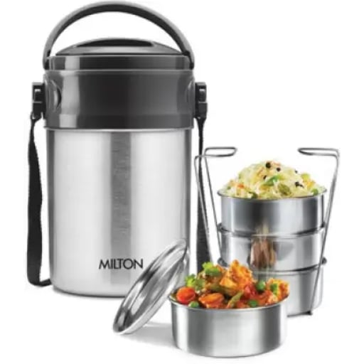 Milton steel on 4 thermosteel tiffin 4 Containers Lunch Box