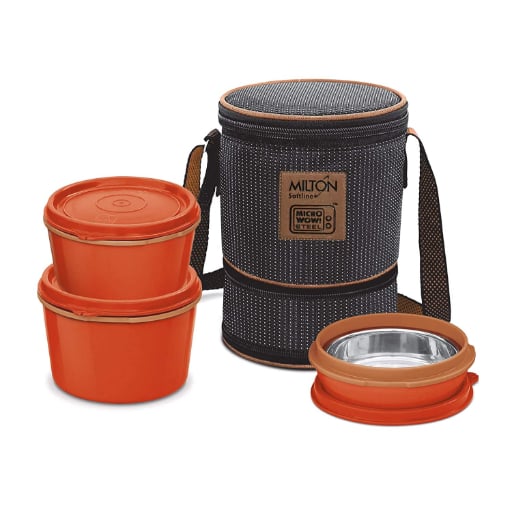 Milton Flexi Tiffin 2+13 Microwavable Containers + 1 Stell Spoon