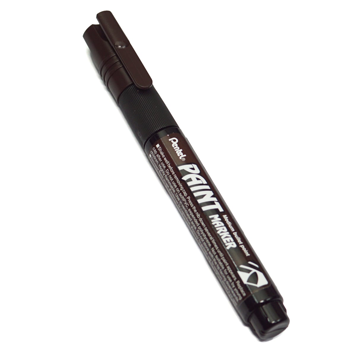 Pentel Paint Marker Medium Bullet Point Brown MMP20