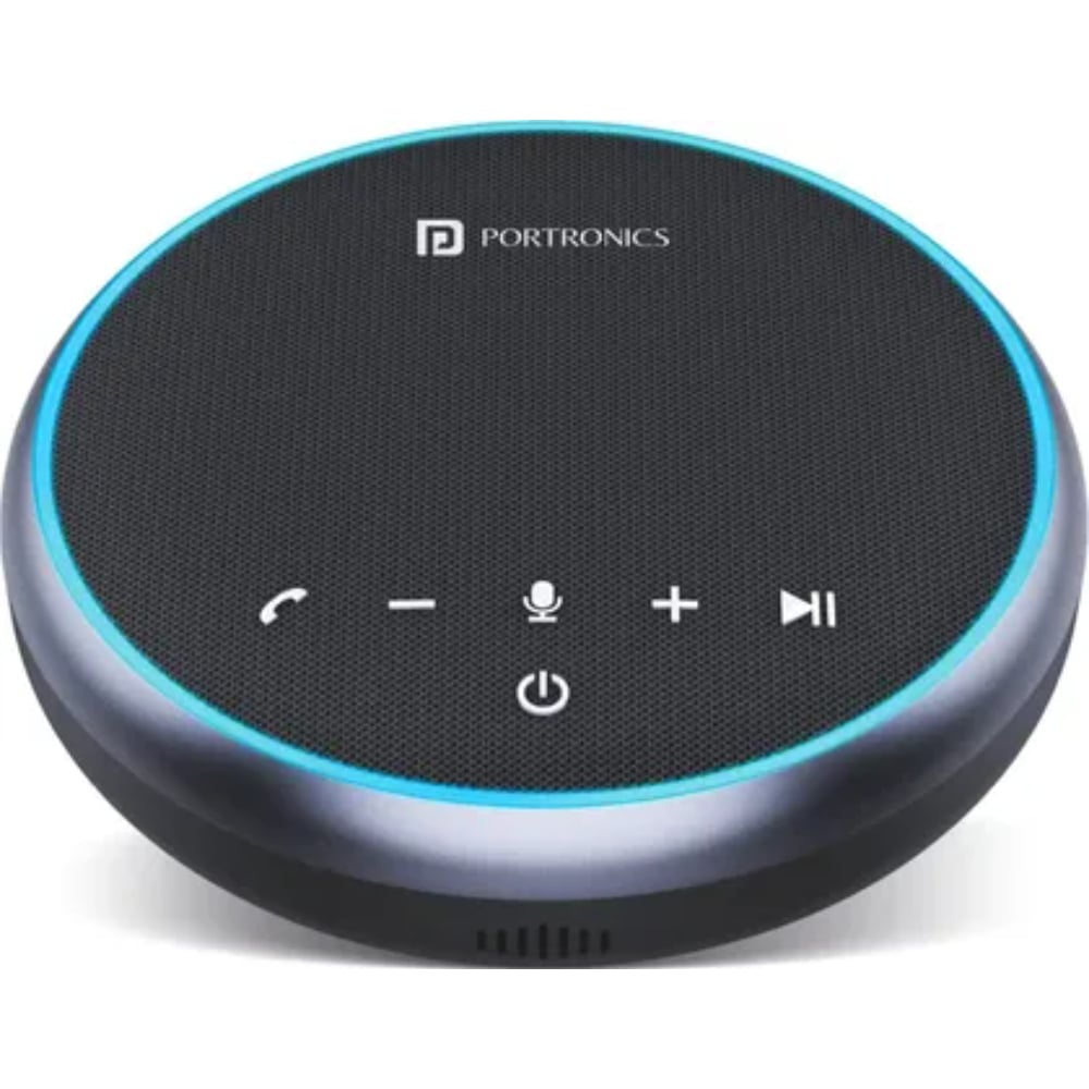 PORTRONICS TALK ONE NOISE CANCELLATION CONFERENCE SPEAKER BLACK