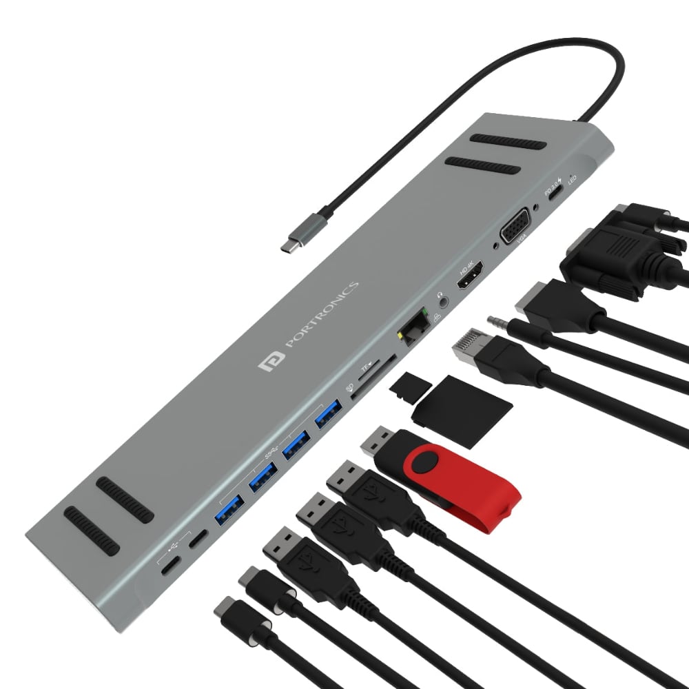 PORTRONICS MPORT 13C 13 IN 1 USB HUB
