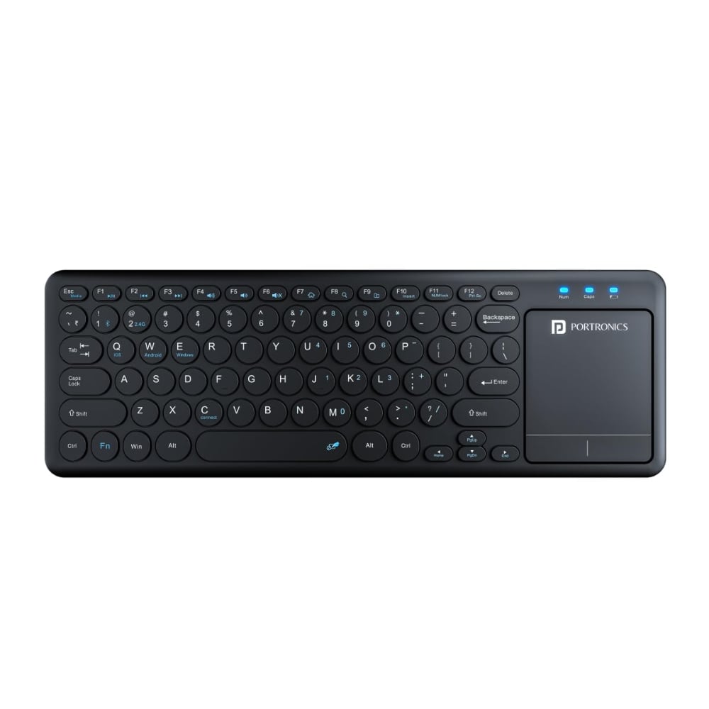 PORTRONICS BUBBLE PRO BLUETOOTH KEYBOARD TOUCH PAD