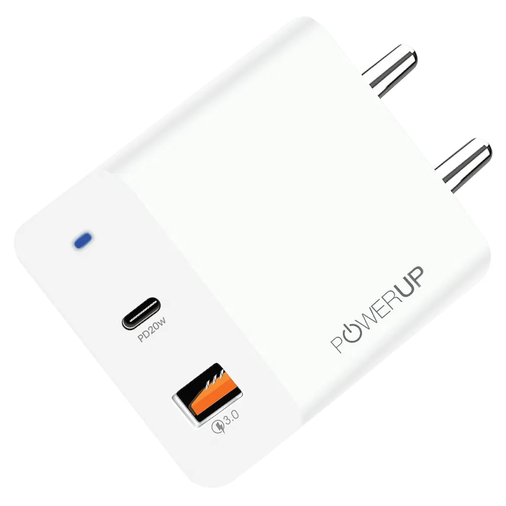 Powerup Turbo 20W PD USB Type-C Wall Charger  -White