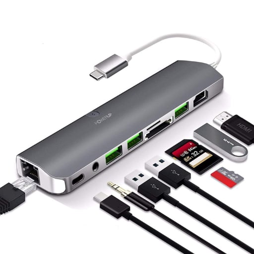 Powerup Type-C 9IN1 USB HUB Multi-Functional