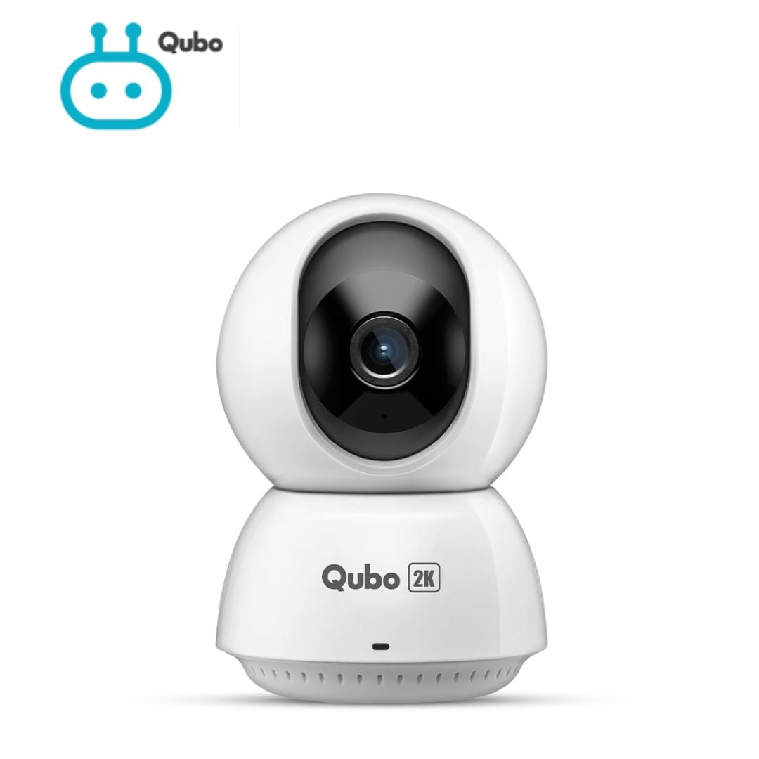 Qubo Smart 360 Ultra 2K 4MP 1440p WiFi Ethernet CCTV Security Camera from Hero Group | Mobile App | Two Way Talk