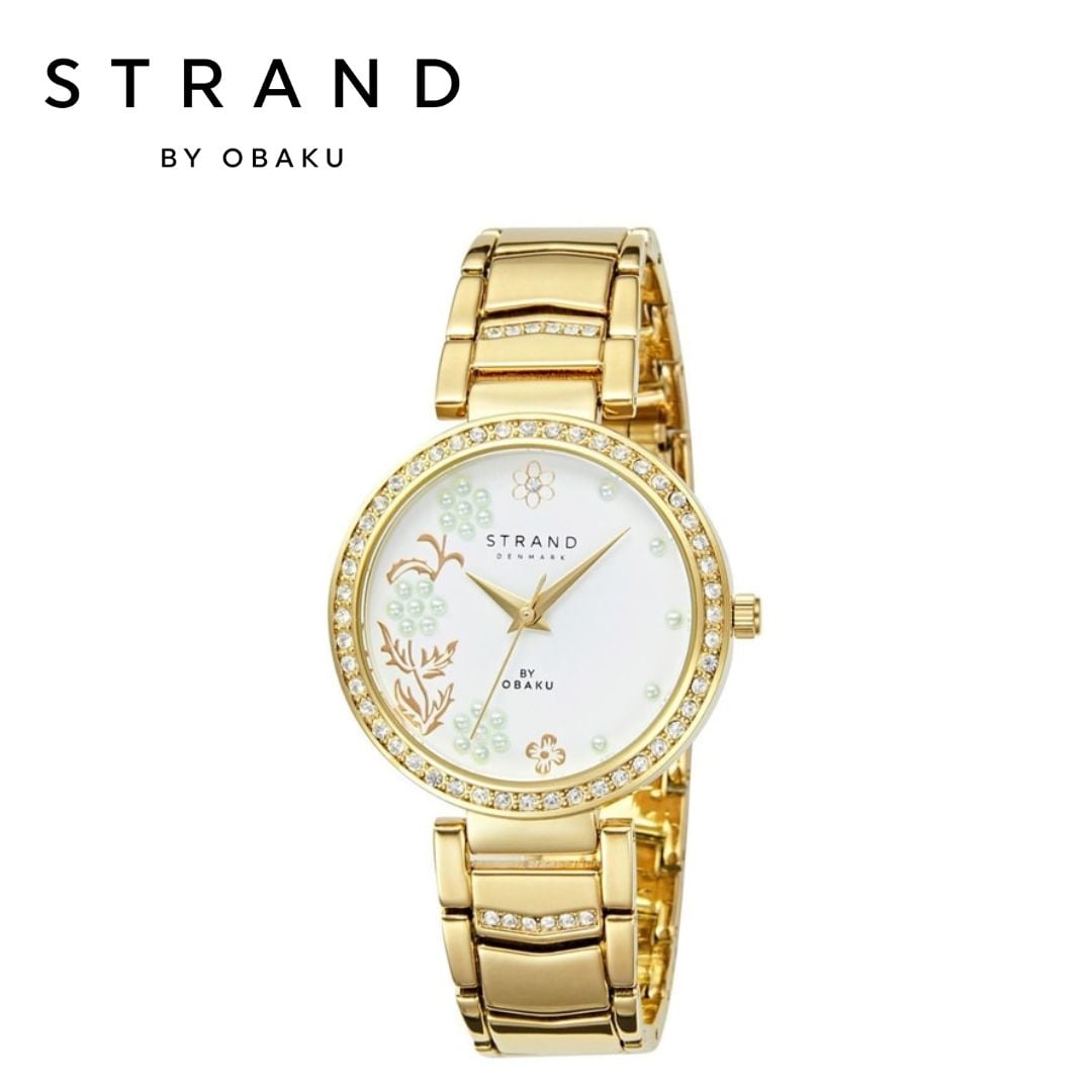 Strand By Obaku Pearl Cider Women Watch- S713LHGWSG