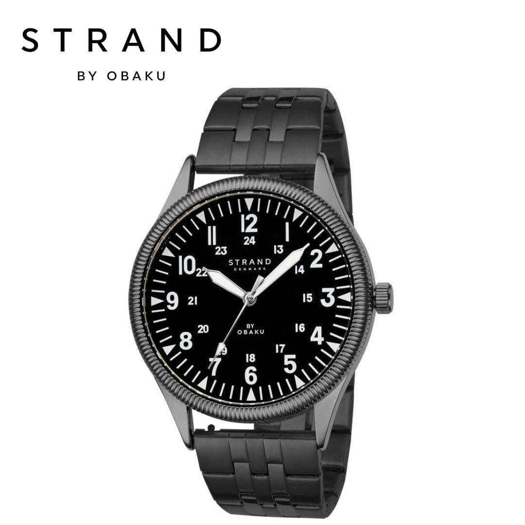 Strand by Obaku Reef Dark Men's Watch - S724GXBBSB