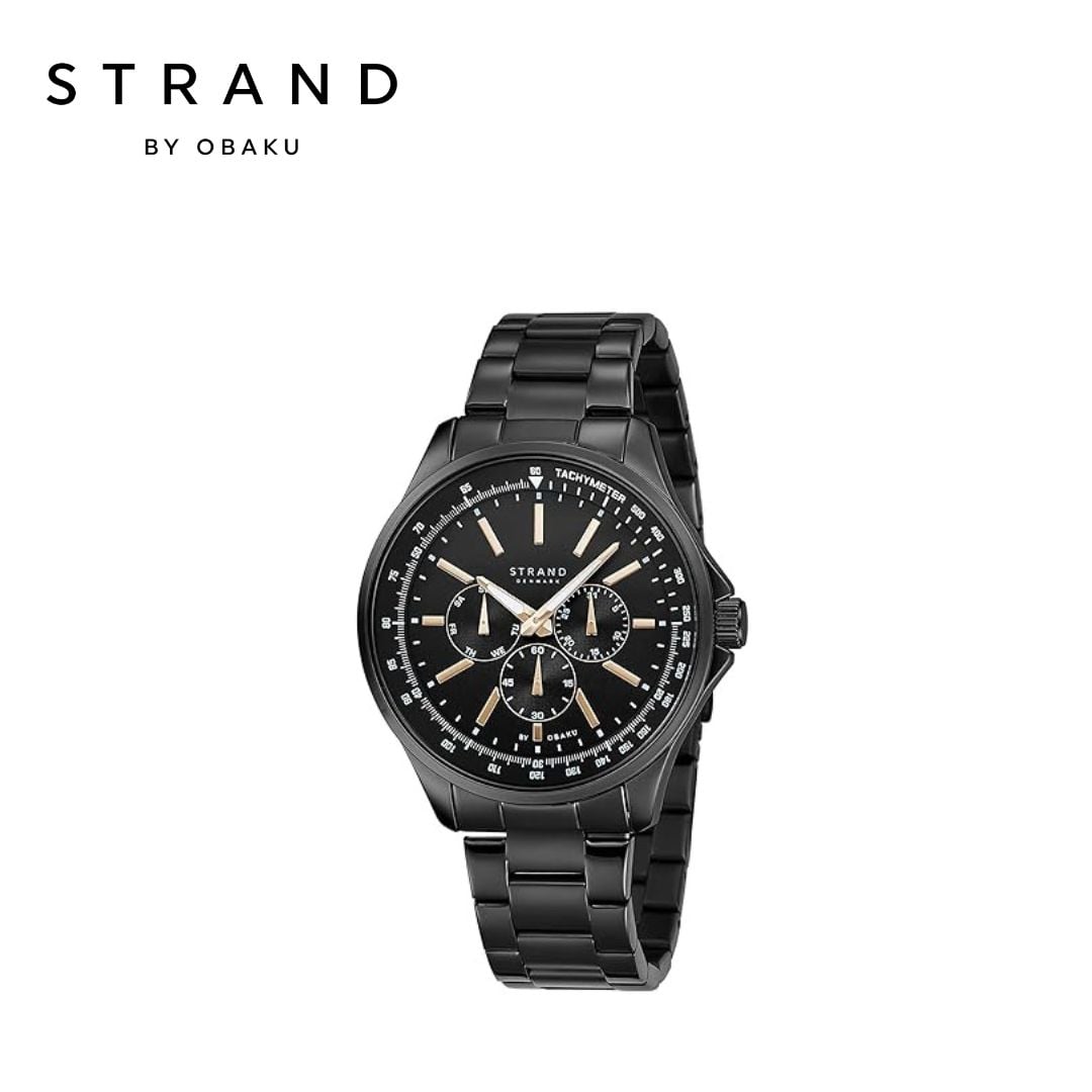 Strand By Obaku Solomon Dark Men Watch- S738GMBBSB