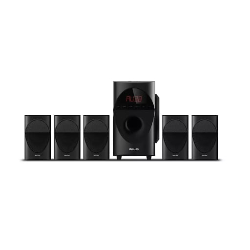 Philips SPA5190B 90 W Bluetooth Home Theatre (Black, Channel)