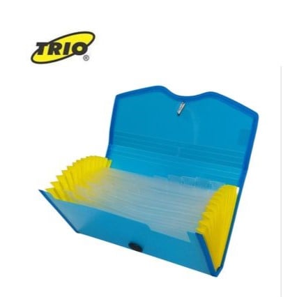 Trio Expanding Fruity Cheque File 13 Pockets