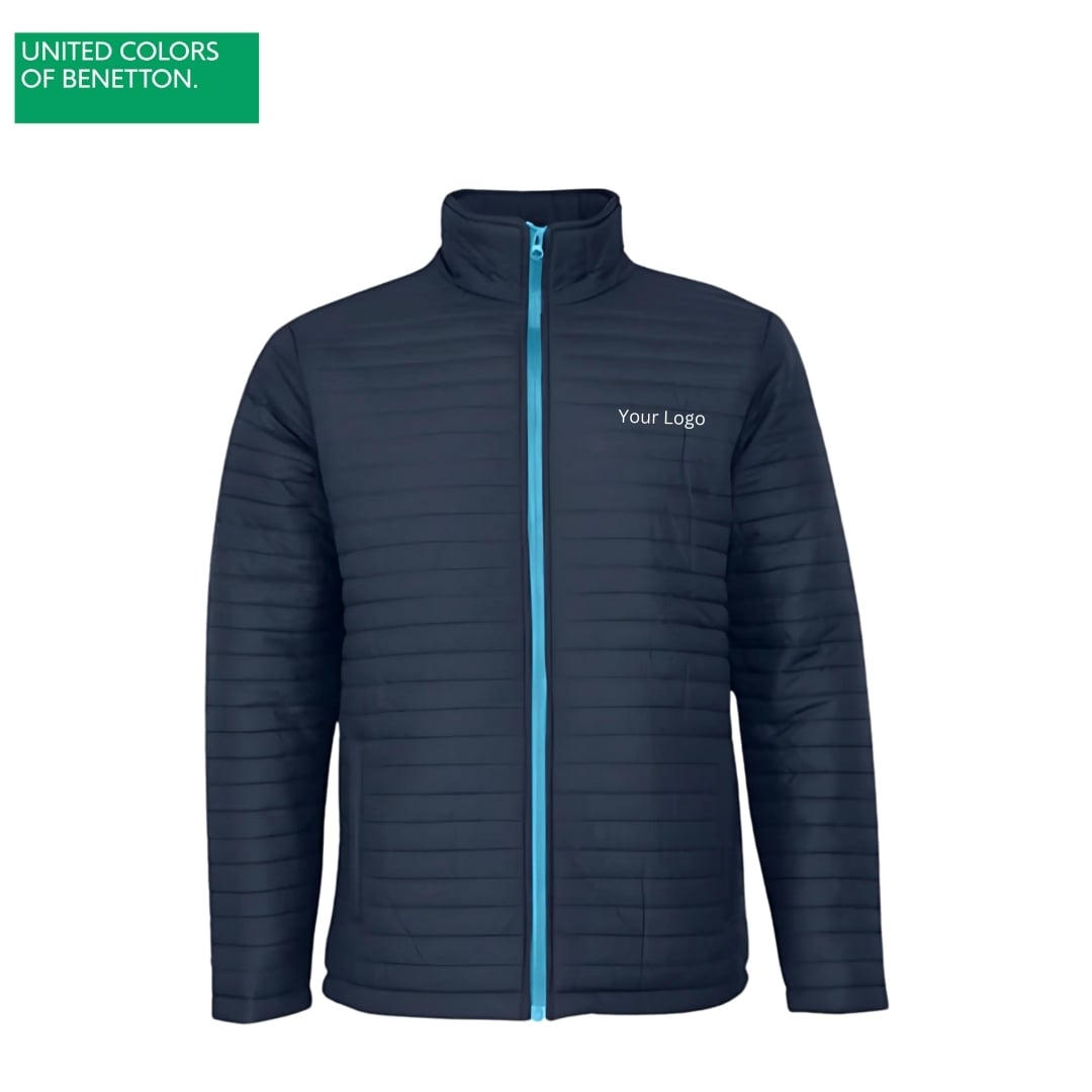 United Colors of Benetton Navy Blue Full Sleeve Bomber Jacket