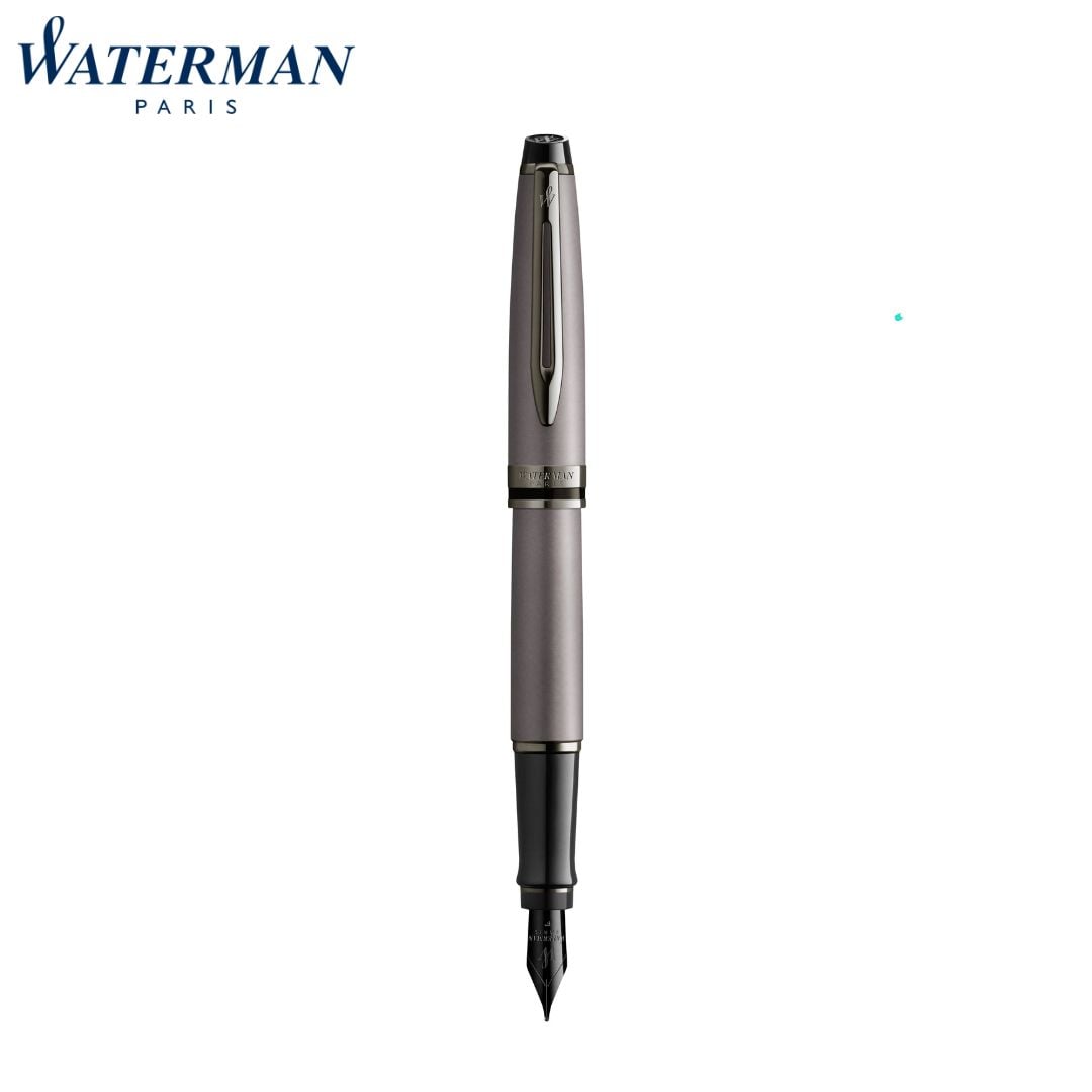 Waterman Expert Metallic Sr Trim Fountain Fine Pen
