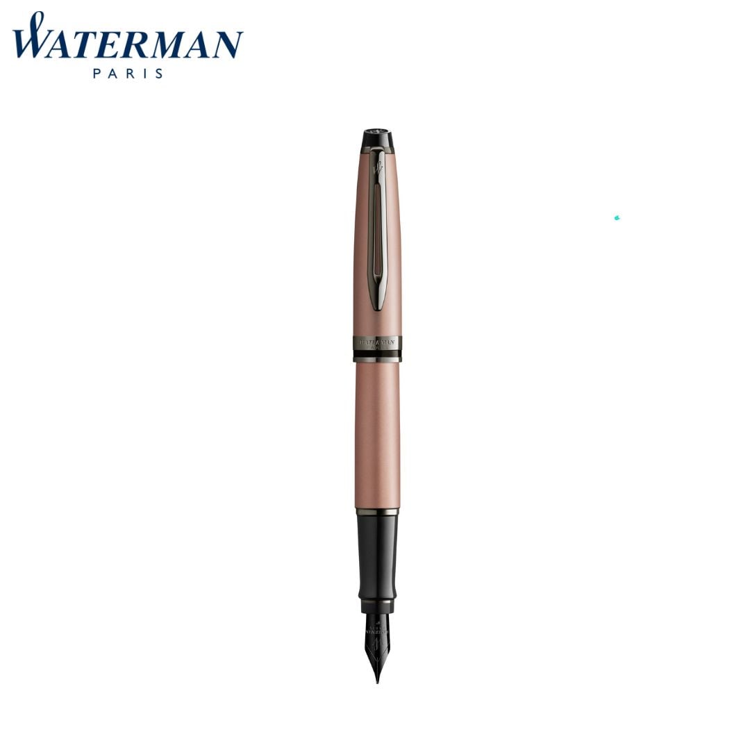 Waterman Expert Rose Gr Trim Fountain Fine Pen