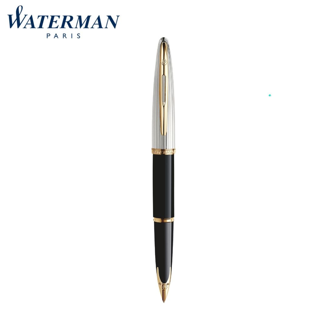 Waterman Carene Deluxe Black Gt Fountain Fine Pen