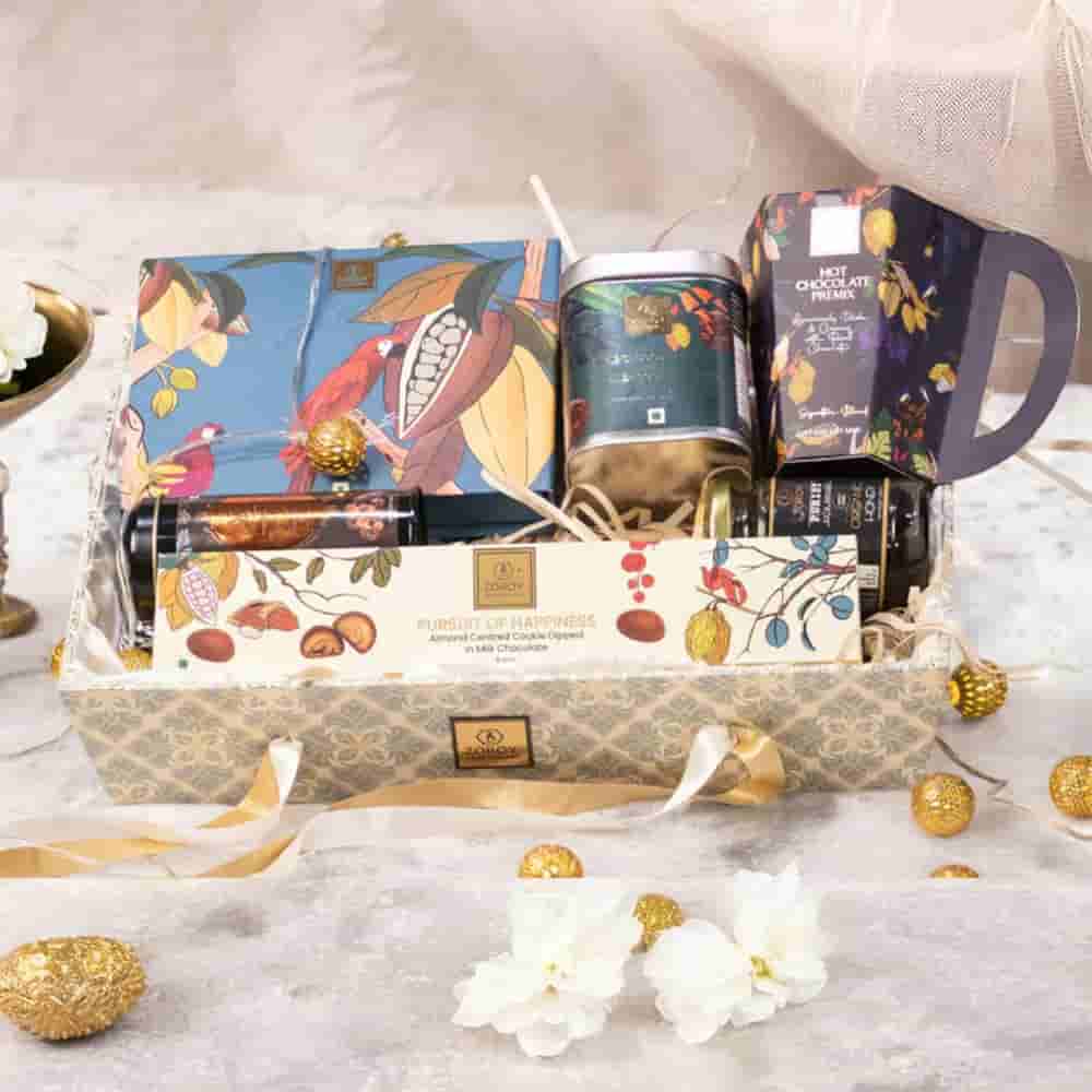 Zoroy Luxury Chocolate Moroccan Gift Combo Hamper | A Resuable Box With Assorted Gourment Goodies