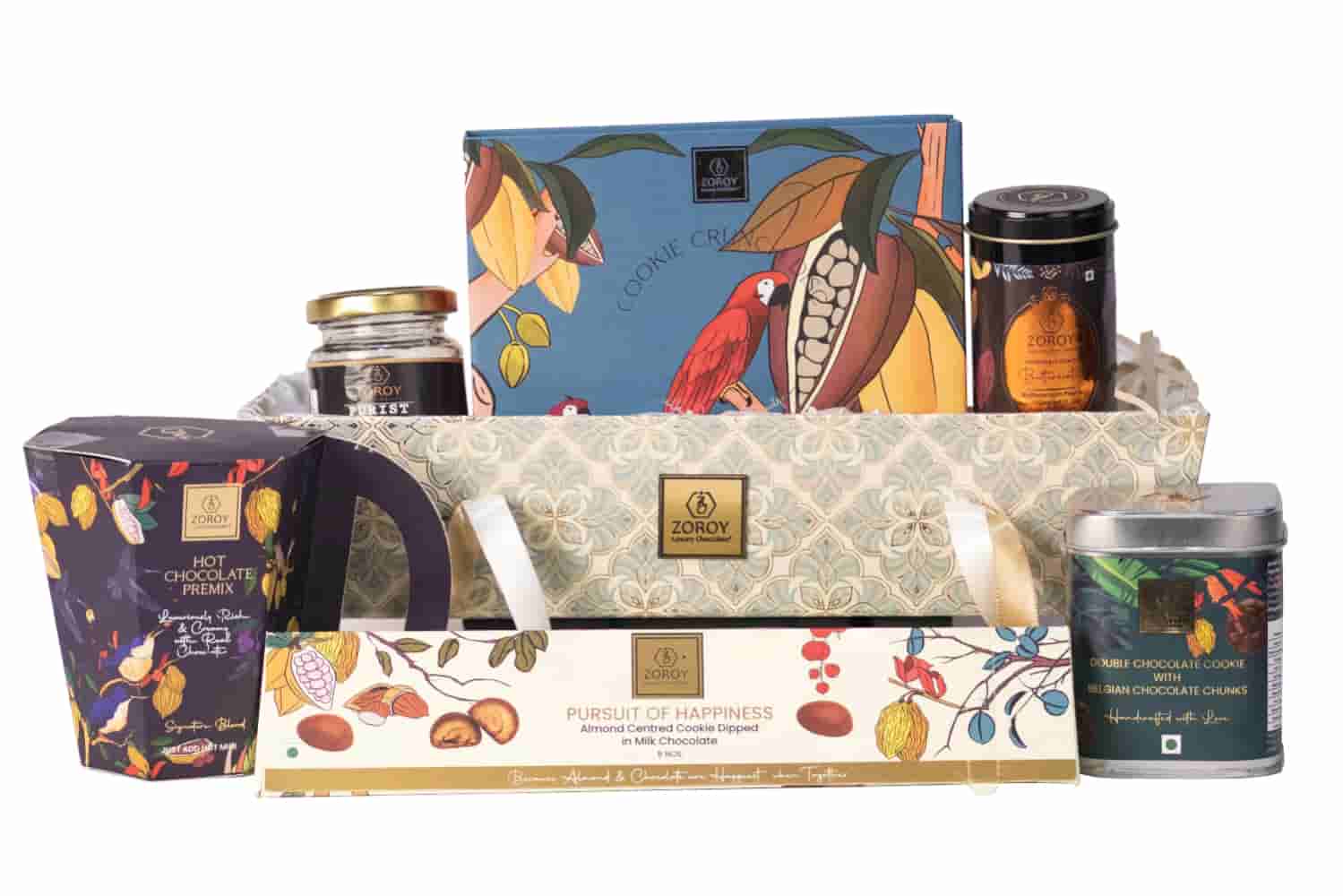 Zoroy Luxury Chocolate Moroccan Gift Combo Hamper | A Resuable Box With Assorted Gourment Goodies