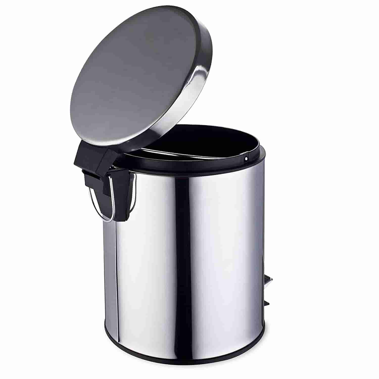 Signoraware Modern Steel Pedal Dustbin Round 12 Lt