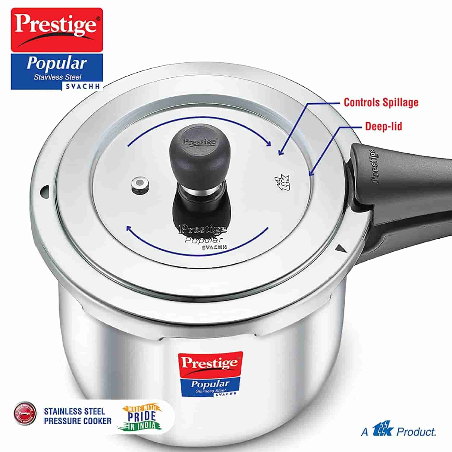 Prestige 20171 Popular Stainless Steel Svachh 2 Ltr