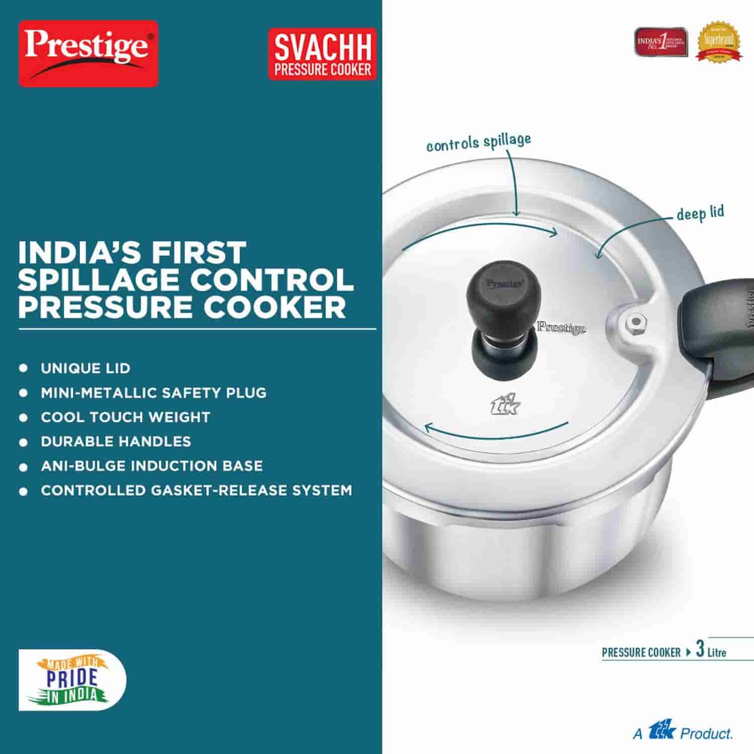 Prestige 20172 Popular Stainless Steel Svachh 3 Ltr