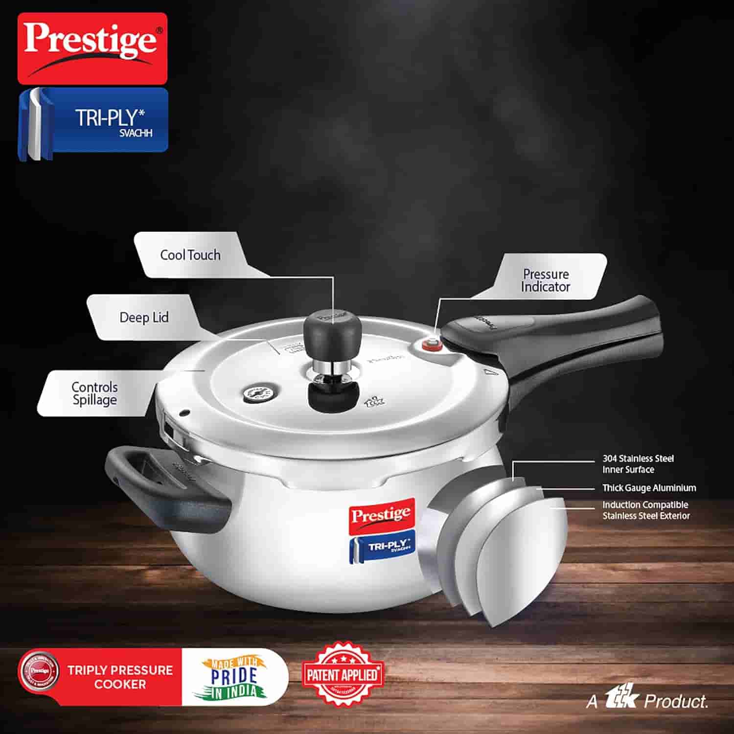 Prestige 20706 Triply 3 Ltr Handi